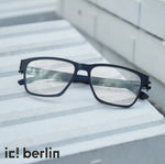 ic! Berlin Eyewear, Optical frame made from .5mm thick stainless steel. Clicking the image takes you to ic! berlin products. 